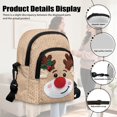 thumbnail image 5 of TSOVTHRID Reindeer Holly Beige Print Cell Phone Purse Wallet for Women Christmas Small Crossbody Purse with Zipper Closure Lightweight Cell Phone Crossbody Bag, 5 of 7
