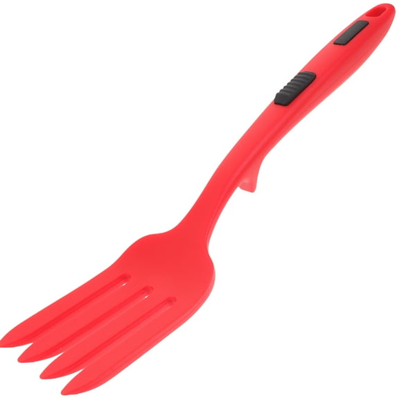2 Count Silicone Cooking Fork Noodles Multi-function Fork Kitchen Set Utensil Rubber Fork Spaghetti Fork