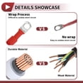 thumbnail image 2 of 1 Pc Battery Inverter Cable Battery Cable 3/8" Lug 5/16" Lug 3 AWG Gauge 3.5FT Red Tinned Copper, 2 of 7