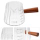 thumbnail image 4 of 3 tazas de vidrio para espresso de 180 ml, medidoras pequeñas con mango de madera, jarra transparente para crema de leche, ideal para bar o cafetería en casa, 4 of 7