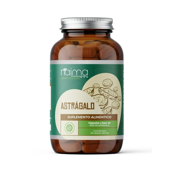 NAIMA Astrálago, 120 Cápsulas | Adaptógeno 100% Natural | Cápsulas Veganas | Bienestar Físico, Vitalidad Diaria, Energía Natural | Suplemento Vegano con Nutrientes Esenciales | Adaptogens | Astragalus