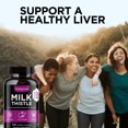 thumbnail image 6 of Milk Thistle Silymarin Supplement (Pack of 3) 30x Extract (Standardized 30:1) by Phi Naturals | 150 mg Per Capsule - 120 Capsules | Supports Liver Cleanse, Detox and more, 6 of 8