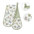 thumbnail image 4 of No. 918 Ida Quilted Floral Print Double Oven Mitt, Sage Green, 4 of 6