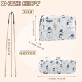 thumbnail image 4 of FORMRS Women Crossbody Purse with Chain Strap Vegan Leather Shoulder Handbag, Cartoon Snowmen, 4 of 7