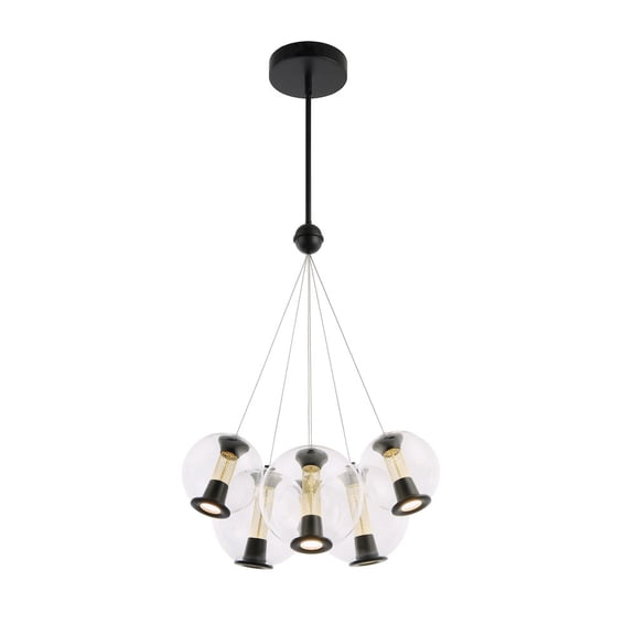 Artcraft Lighting Arlo Collection 6Light Chandelier Black
