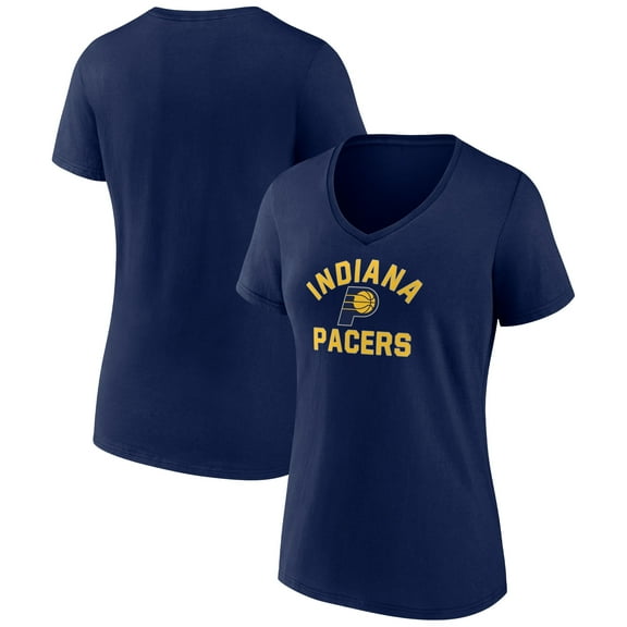Women's Navy Indiana Pacers Overtime V-Neck T-Shirt