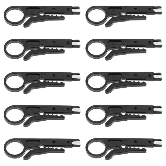 10Pcs Mini Cable Strippers For Network And Electrical Wires Nonprofessionals And Pros