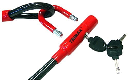 Trimax Max-Dual Force Integrated U-Lock & Cable 6' L X15Mm TCU1572, Card Packaging