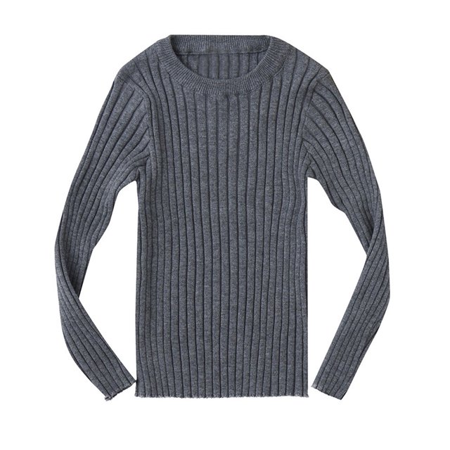 Toddler Girls Sweater Toddler Kids Baby Girls Ribbed Knit Sweater Soft Solid Warm Sweater Pullover