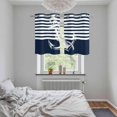thumbnail image 4 of Navy Blue Anchor Kitchen Curtains Window Panels, Nautical Coastal Abstract Art Insulated Window Treatment Curtain, Grommet Curtains for Bedroom/Living Room/Bathroom, 2 Piece 27.5"Wx39"L, 4 of 8
