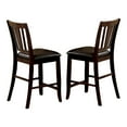 thumbnail image 4 of Furniture of America Ellenwood Espresso Wood 9-Piece Counter Height Dining Set, 4 of 5