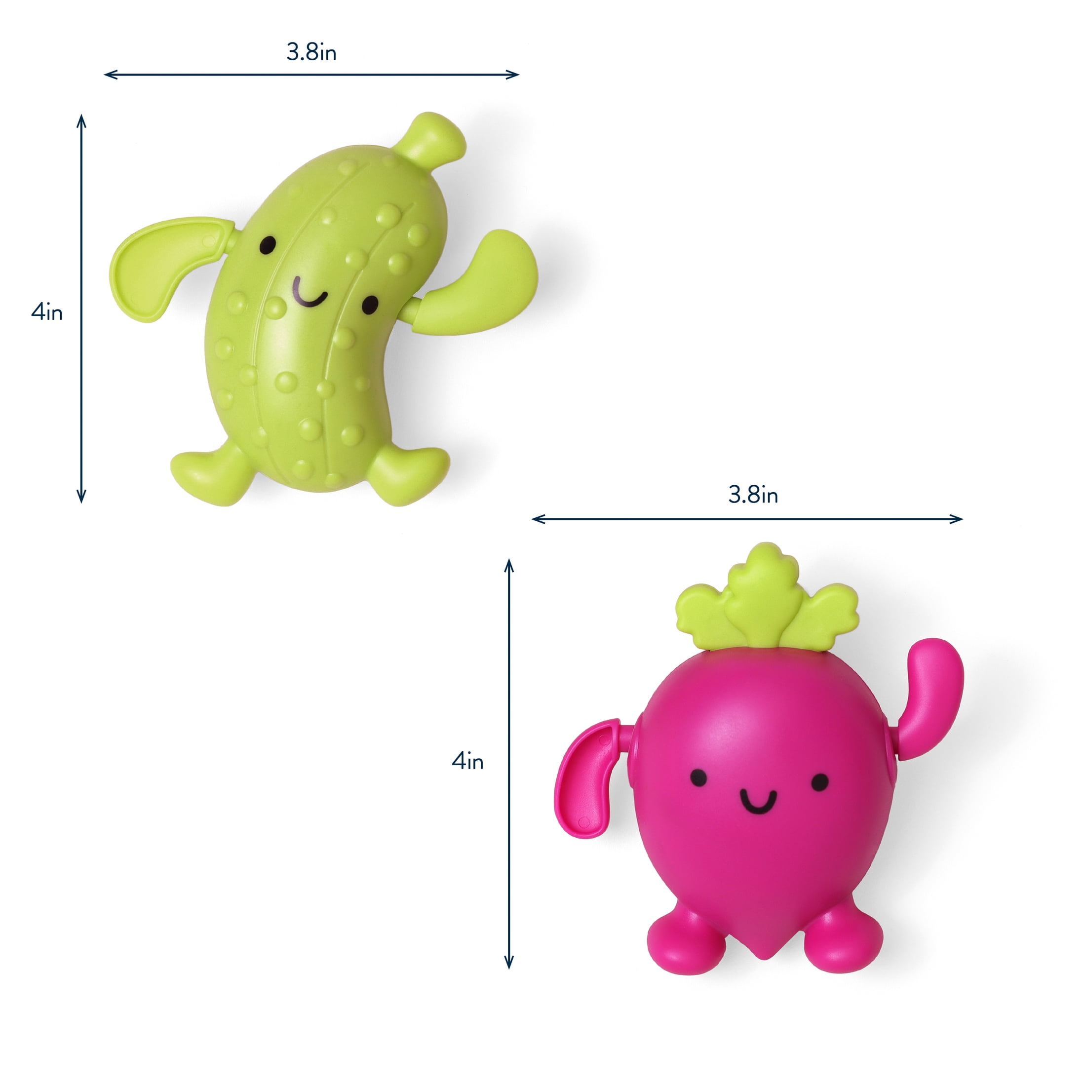 Itzy Ritzy Silly Swimmers™ Pickle & Beet Bath Toy
