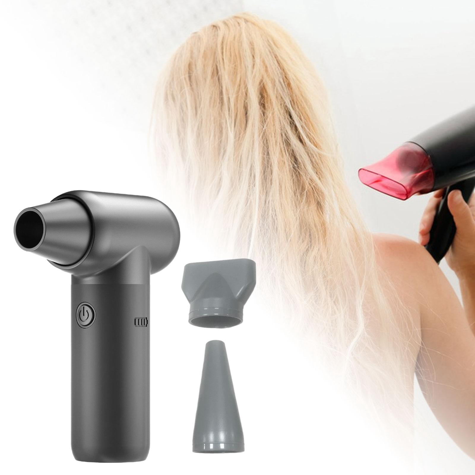 Tongina Cordless Hair Dryer Blow Dryer Household Fast Drying 3 Mouthes Portable Engine Fan Powerful Blow Dryer for Keyboards black