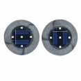 thumbnail image 1 of 2 piezas de luces solares enterradas Lámparas de piedra 5LED Luces enterradas de resina Patio al aire libre Luces de césped enterradas al aire libre Luces de piedra de simulación (turquesa ER, 1 of 5