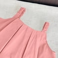 thumbnail image 7 of Auroural toddler girl clothes 3t sets Girls' Set Solid Color Round Neck Pleated Sleeveless Top+wide Leg Pants Two-piece Set, 7 of 7