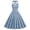 Z1#Light Blue361, variant on Puliio Halter Dresses for Women Summer Polka Dot A Line Mini Vintage Casual Party Swing Dress