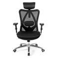 thumbnail image 2 of Gymax High Back Mesh Office Chair Adjustable Lumbar Support&Headrest Home Study Black, 2 of 10