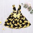thumbnail image 2 of StylesILove Baby Toddler Girls Ruffle Short Sleeve Ribbed Top and Floral Suspender Skirt 2pcs Flower Dress Outfit (Yellow, 18 Months), 2 of 8