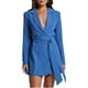 thumbnail image 1 of Conjunto de Blazer con Cinturón para Mujer, Gabardina Formal de Trabajo, Vestido Blazer Cruzado de Larga con Cinturón Azul Real M, 1 of 9