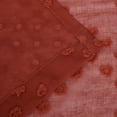 thumbnail image 4 of Poppy Flower Sheer Rust Grommet 52x96 Curtain Panel Set by Blue Nile Mills, 4 of 4