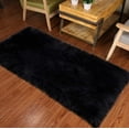 thumbnail image 3 of Homore Modern Soft Faux Bedroom Carpet, Outdoor Rugs, 3' x 5' , Black, 3 of 6
