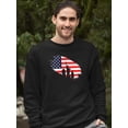thumbnail image 2 of July 4Th Independence Statue Sweatshirt Men -Image by Shutterstock, Male XX-Large, 2 of 4