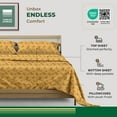 thumbnail image 3 of THREAD SPREAD 100% Organic Cotton King Size Sheets - Cotton Sheets King Size(4 PC, Damsel Fly), Crisp, Cooling Percale Weave Printed Sheet Set, 3 of 7