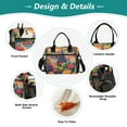 thumbnail image 3 of Ckdifva Cartoon Tower Flowers Floral Cooler Bag Cooler Cooling Tote Lunch Bag Lunch Box Front Pocket with Shoulder Strap, 3 of 6