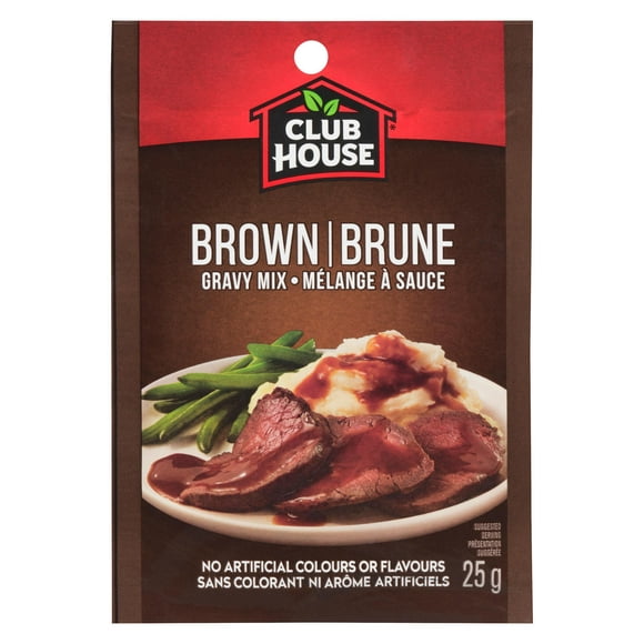 Club House, Dry Sauce/Seasoning/Marinade Mix, Brown Gravy, 25g