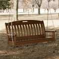 thumbnail image 2 of POLYWOOD&reg; Nautical 4 ft. Recycled Plastic Porch Swing - Teak or Slate Gray, 2 of 5