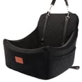 thumbnail image 1 of Asiento para perro para auto Wooaidagg, tamaño mediano, lavable, negro, 1 of 6