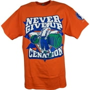 John Cena Orange Mens Costume Hat T-shirt Wristbands M