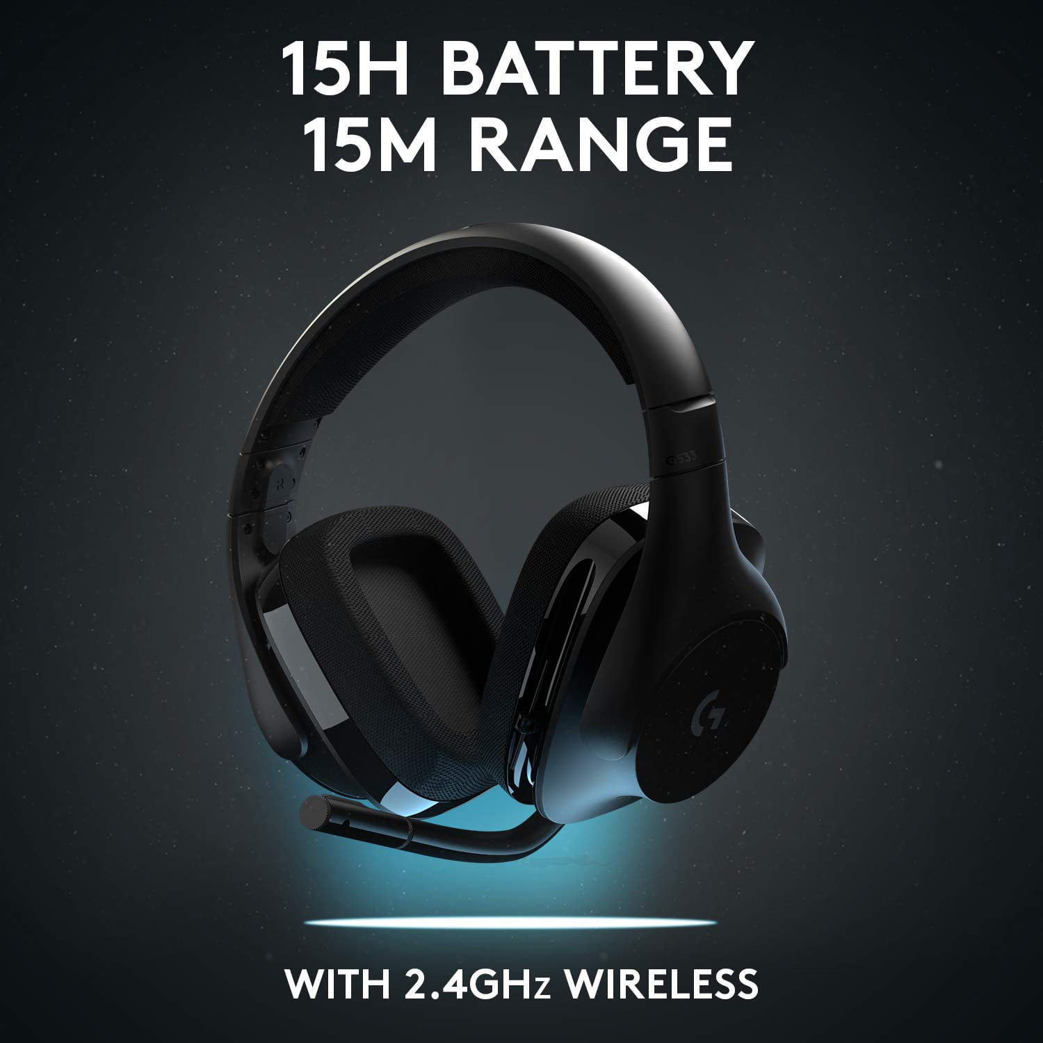 Logitech G533 Wireless Gaming Headset DTS 7.1 Surround Sound Pro G Audio Drivers Black Walmart