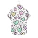 thumbnail image 4 of Blusa y camisa de manga corta con cuello vuelto para hombre, blusa informal de moda con cuello vuelto, blusa estampada de manga corta con botones, blusa de poliéster para hombre, 4 of 6