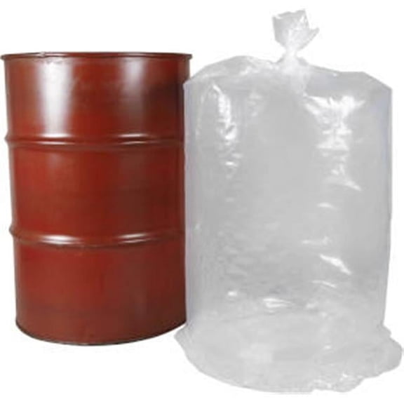 International Plastics DLRB30 25 x 48 in. 0.004 Guage Round Clear Bottom Drumliner - Case of 100