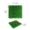 35 Pcs Plastic Interlocking Deck Tiles, Modern Artificial Grass Turf