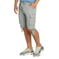 thumbnail image 2 of 9 Crowns Men's Cargo Jogger Casual Shorts (X-Large, Grey), 2 of 3
