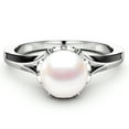 thumbnail image 2 of White Gold Solitaire Pearl Engagement Ring, 2 of 4