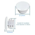 thumbnail image 5 of SPRING PARK 2Pcs Bicycle Rubber Handlebar 17-22mm End Plugs Bike Grip Ends Caps MTB Road Cycling Bar Plugs, 5 of 6