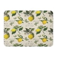 thumbnail image 1 of POGLIP Pattern Lemon Branches Botanical Collection Gardening Flower Leaves Butterflies Doormat Floor Rug Bath Mat 23.6x15.7 inch, 1 of 1