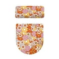 thumbnail image 5 of SEANATIVE Floral Daisy Bathroom Toilet Lid Cover and Toilet Tank Lid Cover 2 PCS Stretchy Washable Toilet Lid & Tank Protector Dust Cover Bathroom Decorations, 5 of 7