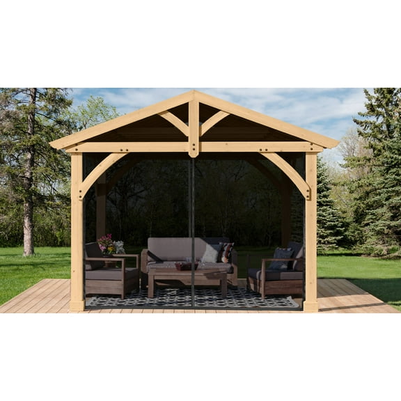 Yardistry 11' x 13' Carolina Pavilion Mosquito Mesh Kit