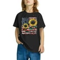 thumbnail image 4 of Ugoldhm Boys 4th of July Cotton Tees Star Spangled Summer Shirts Size 3-10 Relaxed Fit Crew Neck Patriotic Tops, 4 of 6