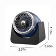 thumbnail image 3 of Car Heater Defrost Heater 12v 120w Portable Windscreen Fan With High Power Car Heater Fan For Fast Heating Defrost Defogger (navy-12v), 3 of 5