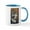 White/Blue Inside, variant on CafePress - Wolf 024 Mugs - 11 oz Ceramic Mug - Novelty Coffee Tea Cup