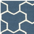 thumbnail image 4 of SAFAVIEH Cambridge Joshua Geometric Tessellation Wool Area Rug, Navy Blue/Ivory, 9' x 12', 4 of 5