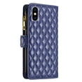 thumbnail image 2 of Wallet with [RFID Blocking] [9 Card Slots ] Zipper Pocket iPhone XS Max Premium Soft PU Leather Magnetic Flip Folio with Wrist Strap Kickstand Protective Cover for iPhone XS Max, (Blue), 2 of 10