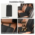thumbnail image 6 of Unique Bargains Universal Car Front Pet Dog Back Seat Cover Protector Waterproof Black, 6 of 8