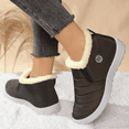 thumbnail image 6 of CHICVOMEY Winter Snow Boots for Women with Warm Faux Fur Lining Non-Slip Winter Ankle Booties for Outdoor Waterproof Slip On Booties, 6 of 6