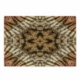 thumbnail image 1 of Ethnic Cutting Board, Object Silhouette Form Generated Tie Dye Effect Technique Image, Decorative Tempered Glass Cutting and Serving Board, Small Size, Brown Orange, by Ambesonne, 1 of 1